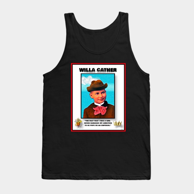 WILLA CATHER AND THE POPE Tank Top by PETER J. KETCHUM ART SHOP